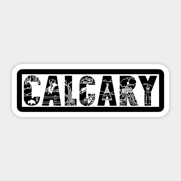 Calgary Sticker by David Dawson Studio